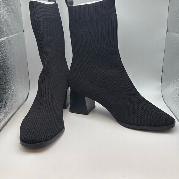 CUSHIONAIRE Women's Bishop Stretch boot SIZE 8 WIDE BLACK - Picture 6 of 7